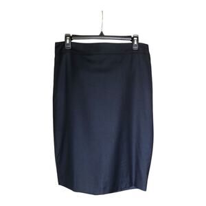 DKNY NWT High Tide Effortless Style Fully Lined Navy Blue Pencil Skirt Size 12